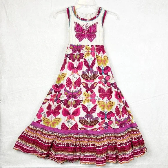 Monsoon Dresses Monsoon Girls Dress Multicolor Cotton